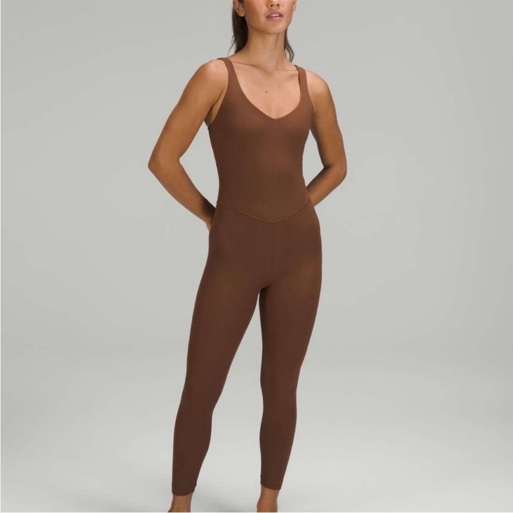 Lululemon Align Ribbed Bodysuit Roasted Brown